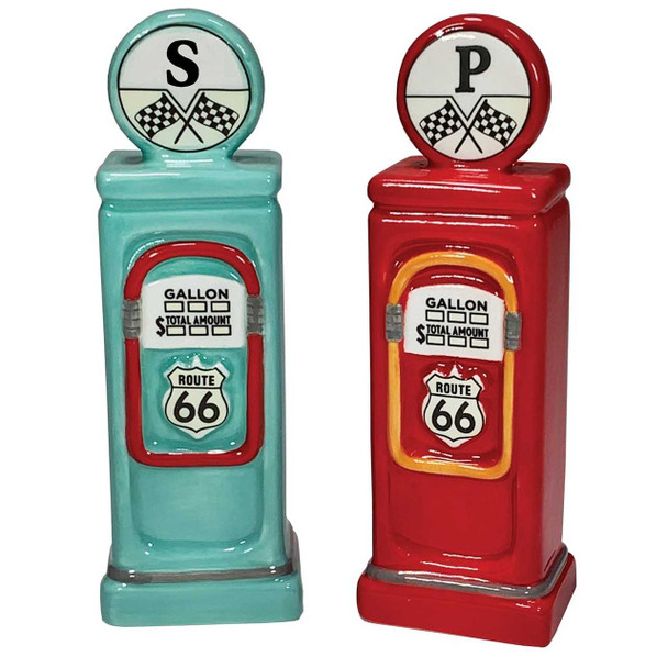 Streamline Road Trip Gas Pumps Salt And Pepper Set