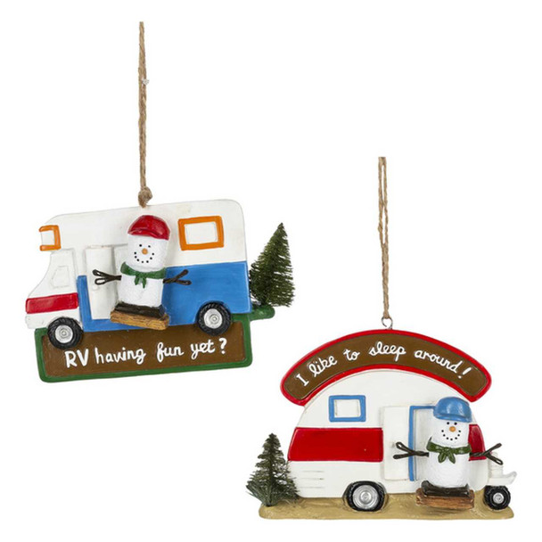 Ganz S'mores Camper Ornament