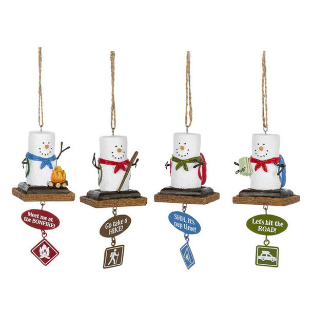 Ganz S'mores Camper Ornament with Dangle