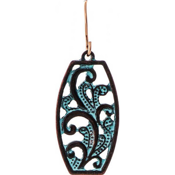 Rain Jewelry Collection Patina Swirl Filigree Earring
