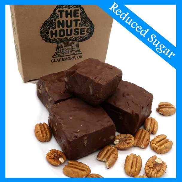 The Nut House Chocolate Pecan Reduced Sugar Fudge -1 lb.