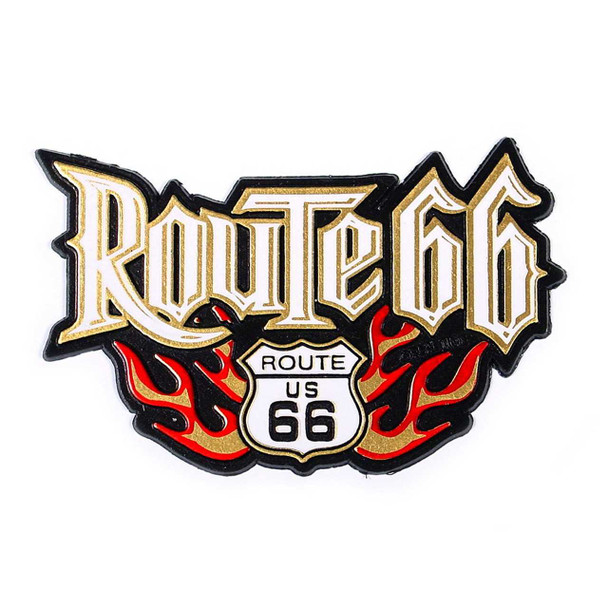 Real Time Products Route 66 Flames Magnet