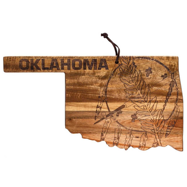 Totally Bamboo Rock and Branch Origins Oklahoma Serving Board