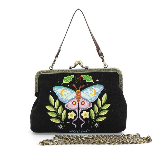 Comeco Butterfly Vintage Kisslock Bag