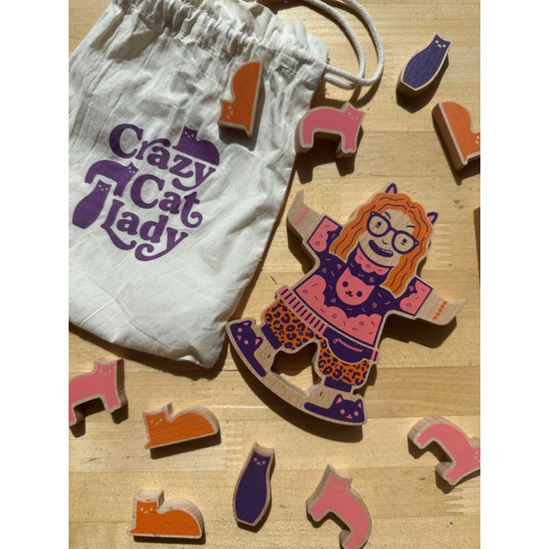 Fred and Friends Crazy Cat Lady Stacking Game The Nut House
