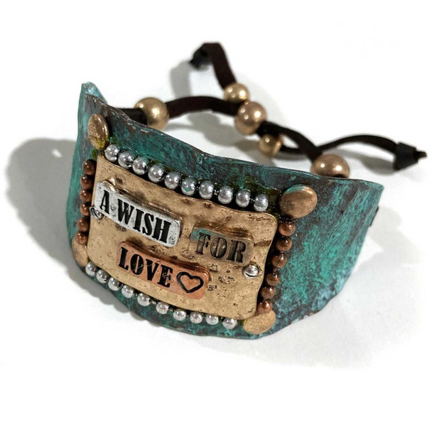 Lunar Deer A Wish For Love Western Bracelet Cuff