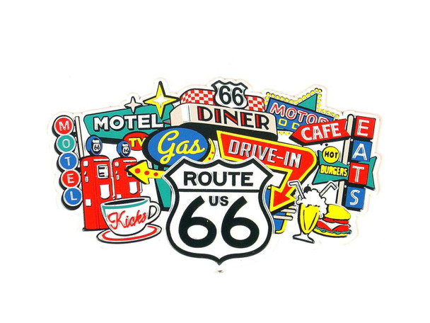 R66 Skyline Collage Magnet