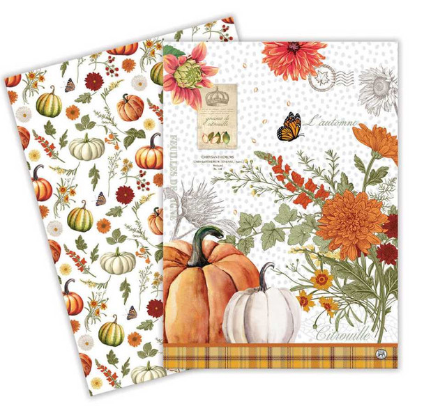 Pumpkin Delight Kitchen Towel Set of 2