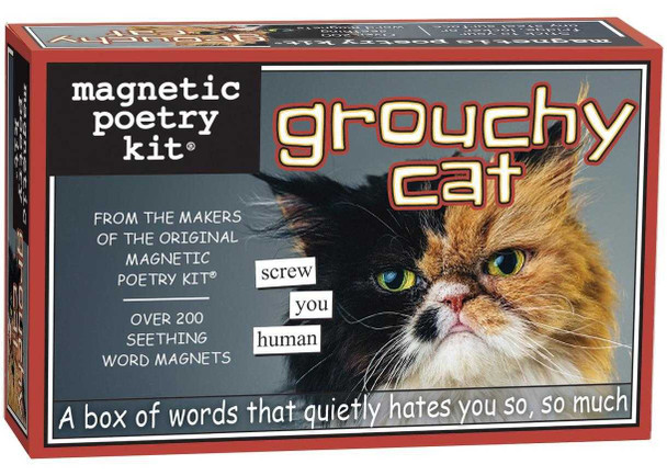 Grouchy Cat Magnetic Poetry Kit