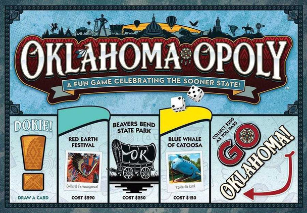  Oklahoma-Opoly Board Game