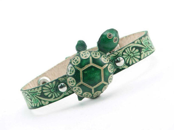 Leather Turtle Bracelet
