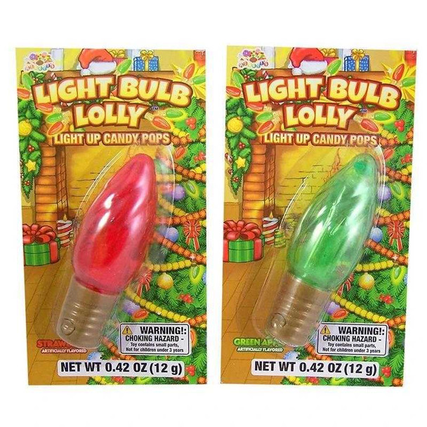 Christmas Light Bulb Lolly