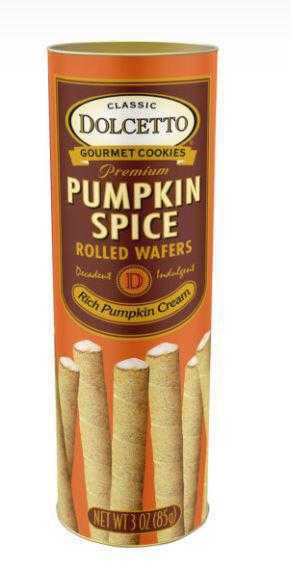 Dolcetto Pumpkin Spice Wafer Rolls 3 oz