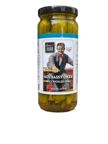 Sassy Hot Okra 16 oz