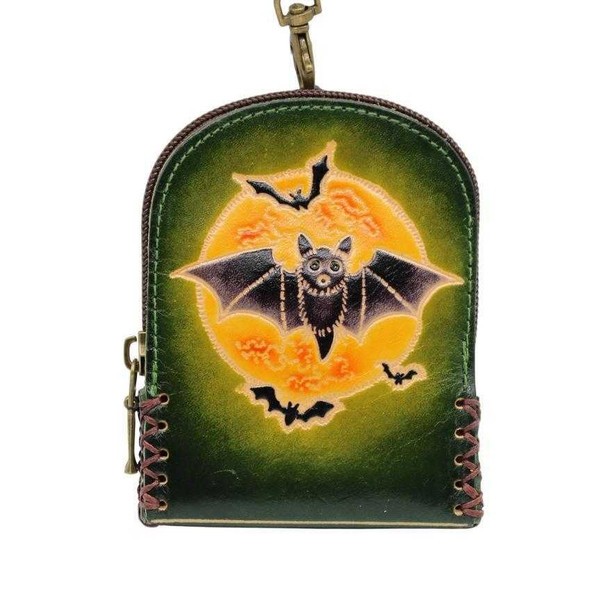 Bat Coin Purse Mini Leather Backpack