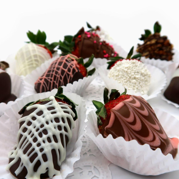 Chocolate Covered Hand-Dipped Strawberries