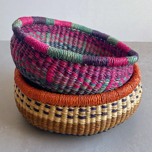Round Bolga Basket