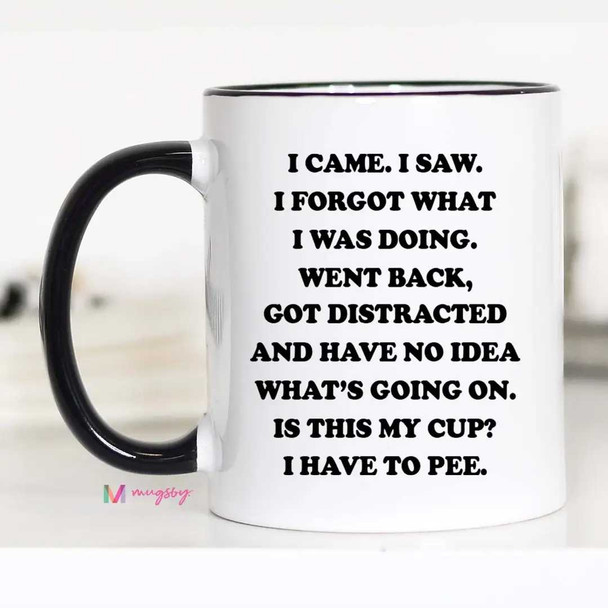 I Came I Saw I Forgot Coffee Mug 11 oz
