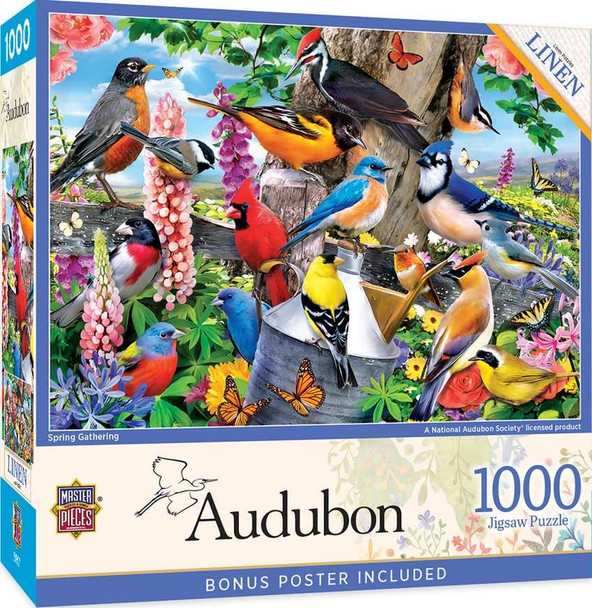 Audubon - Spring Gathering 1000 Piece Jigsaw Puzzle