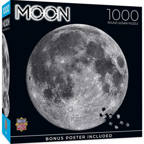  The Moon - 1000 Piece Round Jigsaw Puzzle