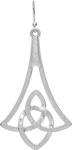  Silver Celtic Braid Drop Earring