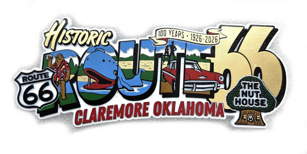 Route 66 Centennial Nut House Magnet