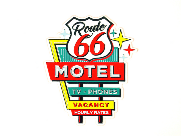Vintage Motel Vacancy R66 Magnet