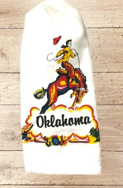  Oklahoma Cowboy Souvenir Towel