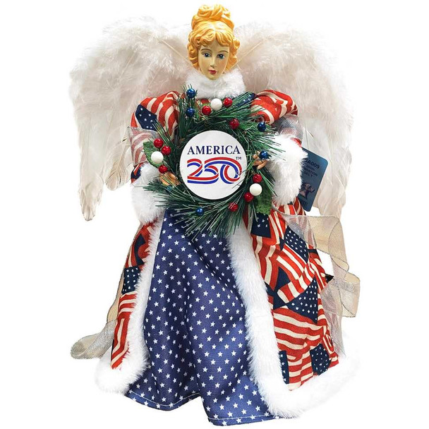  14" 250th Celebration Collectible Angel Tree Topper