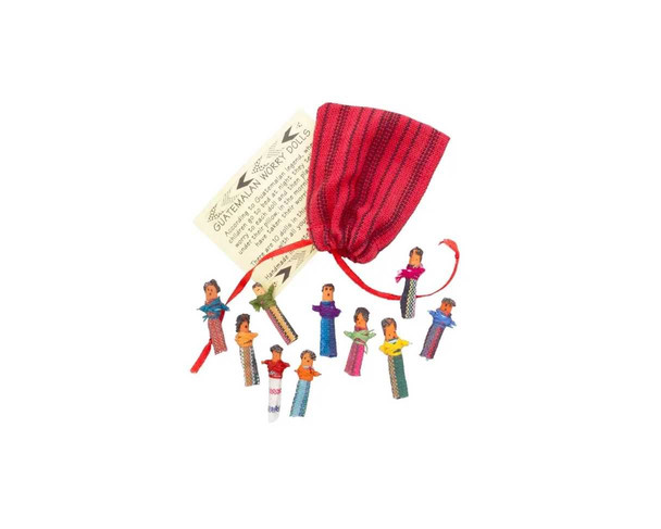  Guatemalan Worry Dolls Set of 10