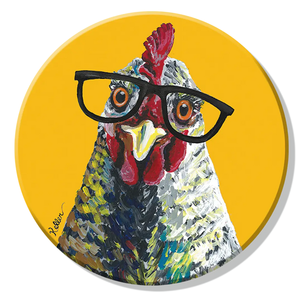 Chicken Glasses Magnet