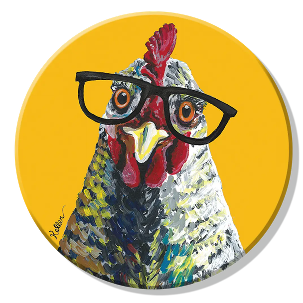 Chicken Glasses Magnet