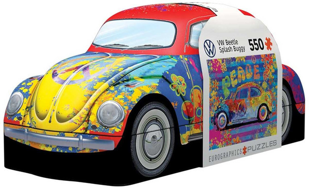  VW Beetle Splash 550 Piece Shaped Tin Puzzle