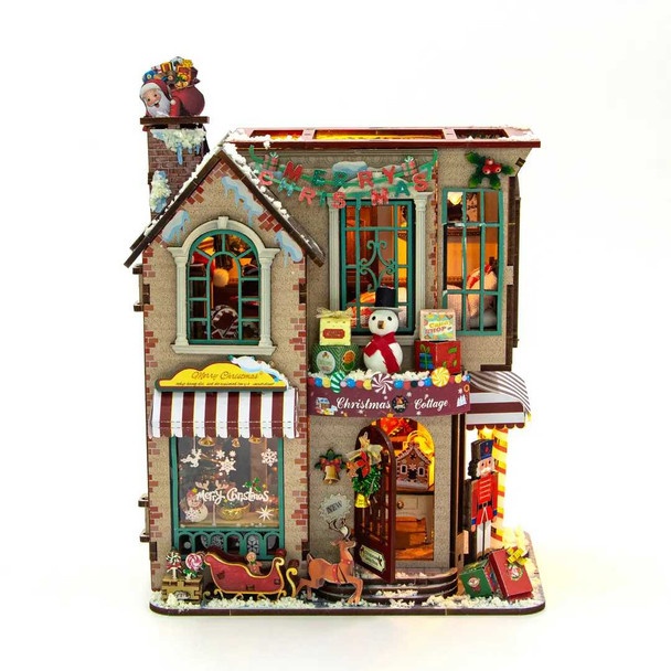  Christmas Cottage DIY Miniature House Kit