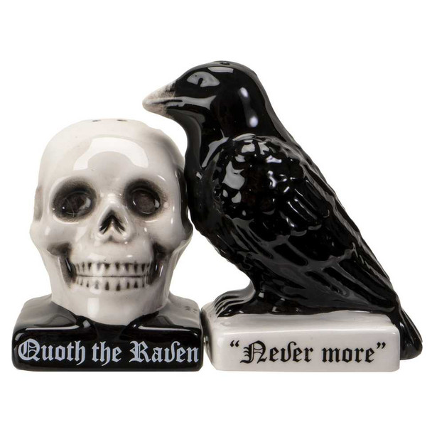  Quoth the Raven Salt and Pepper Shaker Set