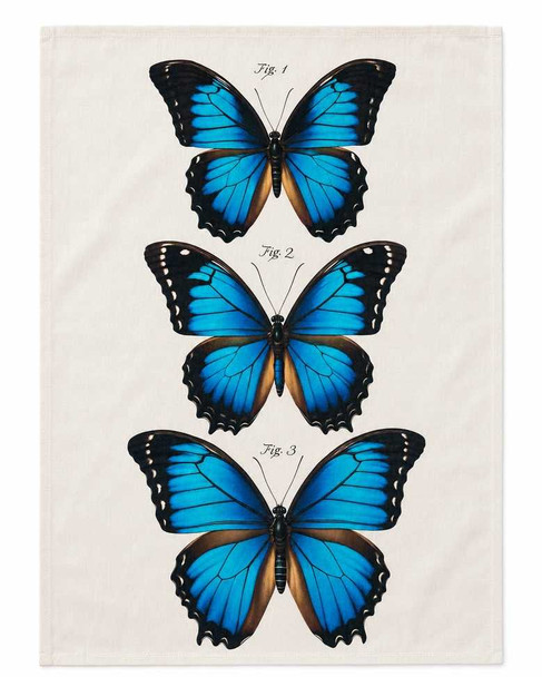  Blue Morpho Butterfly Tea Towel