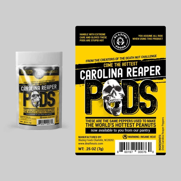  Whole Carolina Reaper Pepper Pods