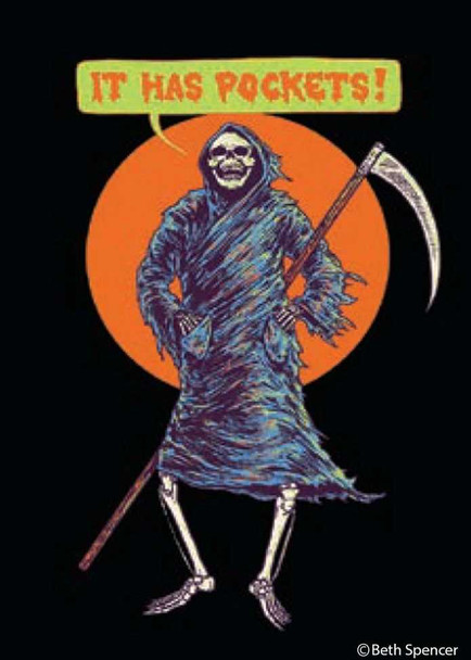  It Has Pockets Grim Reaper Magnet