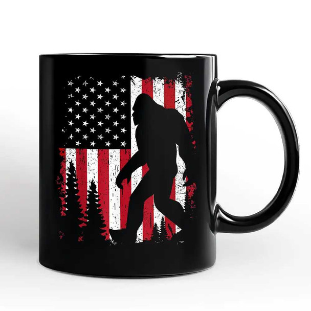  Bigfoot American Flag Mug