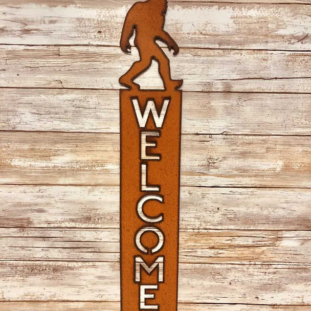  Bigfoot Vertical Welcome Sign