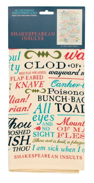  Shakespearean Insults Towel