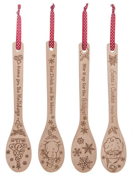 Ganz Christmas Stir Crazy Wooden Spoon