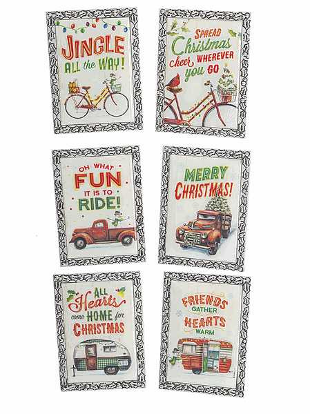 Ganz Santa's Ride Mini Magnet