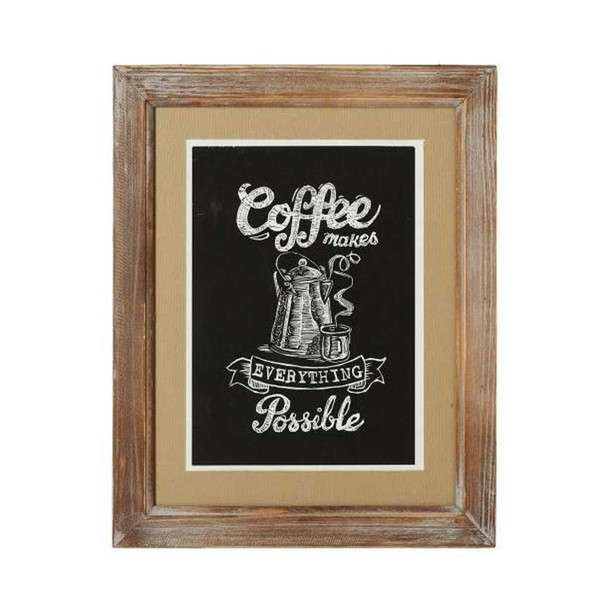 CBK Framed Coffee Wall Decor Glass