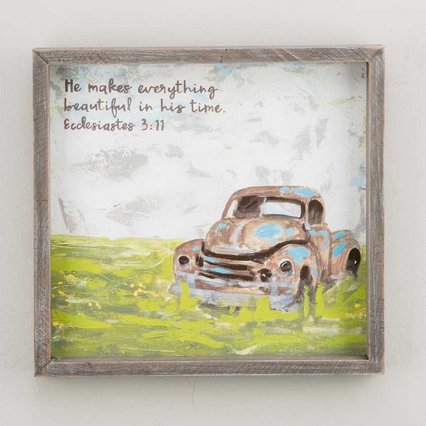 Glory Haus Old Truck Framed Canvas