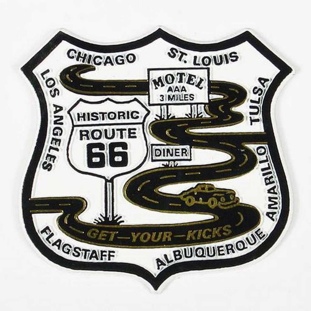 Real Time Products Route 66 Road with Shield Magnet