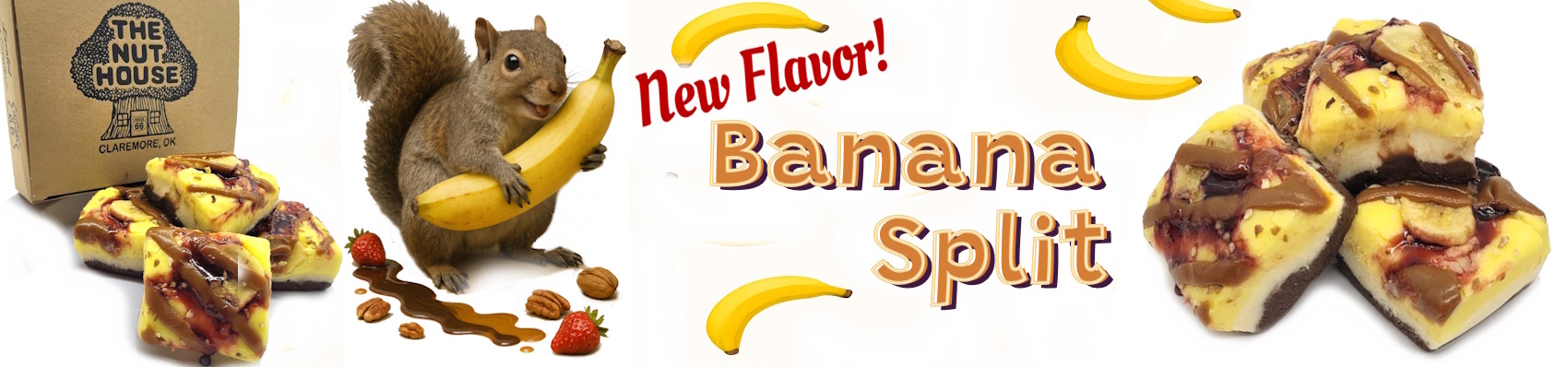 Delicious Banana Split is a brand new fudge of the month