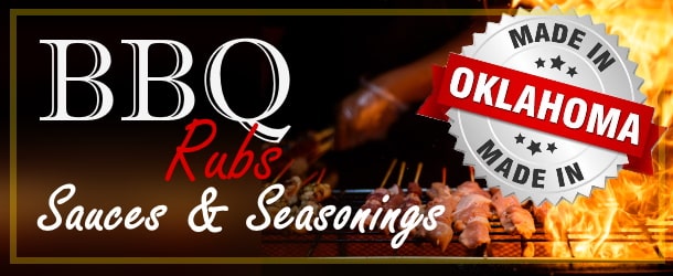 BBQ sauce, seasoning, and condiments- many made right here in Oklahoma!