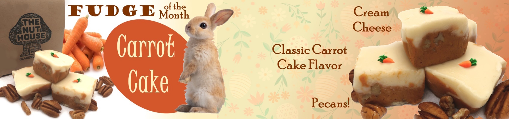 If you like carrot cake you'll love our carrot cake fudge! 