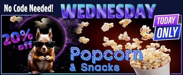 Cyber Wednesday- Save on Nut House snack mix and popcorn- 20% off no code needed!